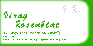 virag rosenblat business card
